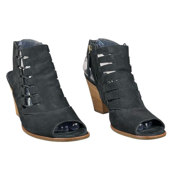 Paul Green Women’s Mindy Black Open Toe Block Heel Sandal Size 6.5 US 9 - Picture 5 of 13